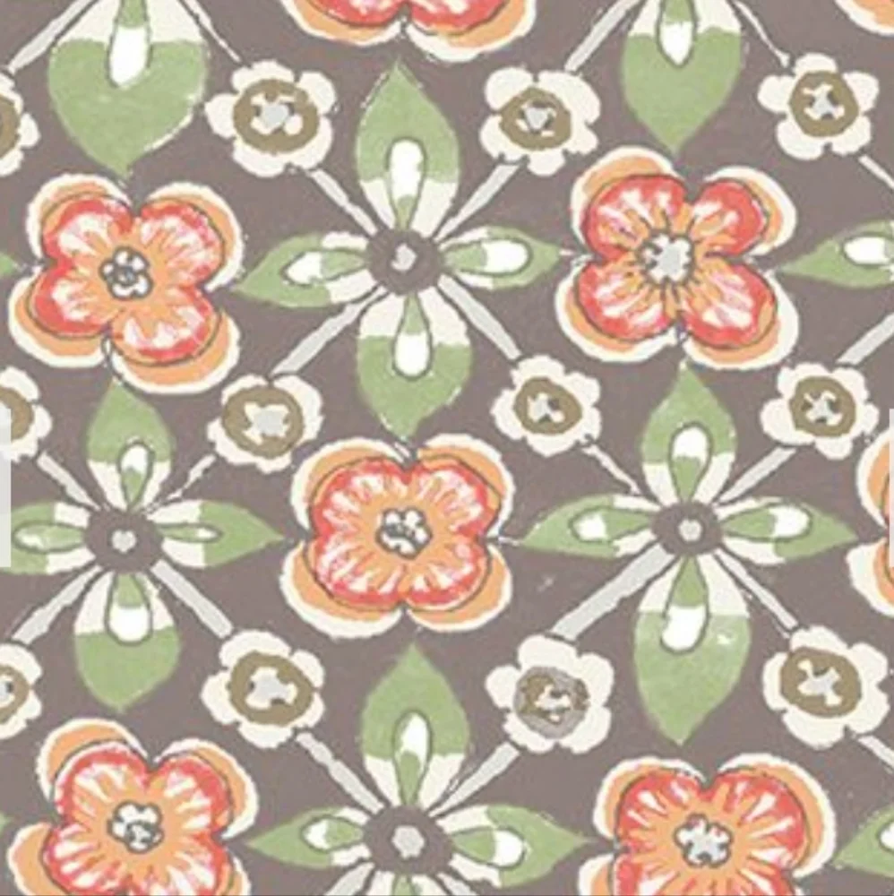 Wallpaper Free Spirit Coral Floral - boho